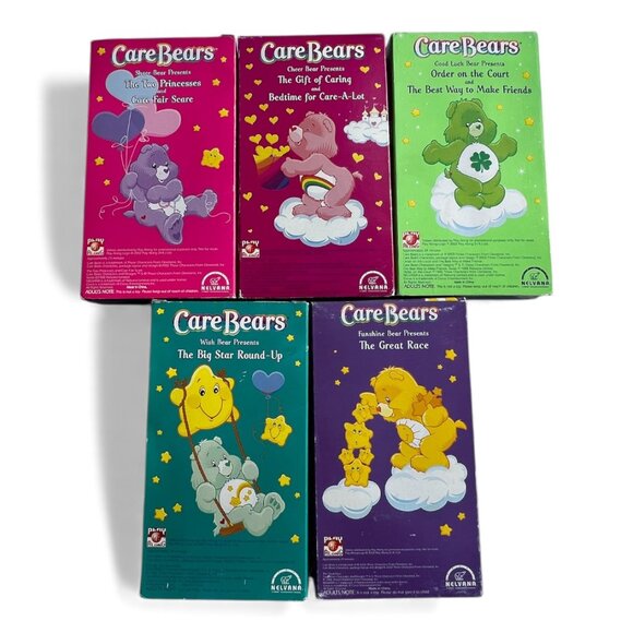 Care Bears VHS Bundle with 5 Tapes by Nelvana - Picture 2 of 8